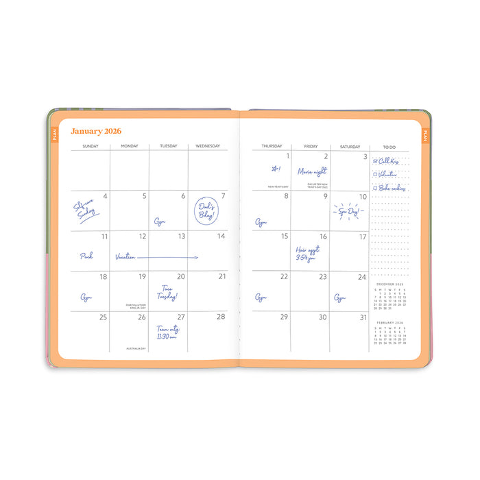 Color Block Good Day 2026 Monthly Diary