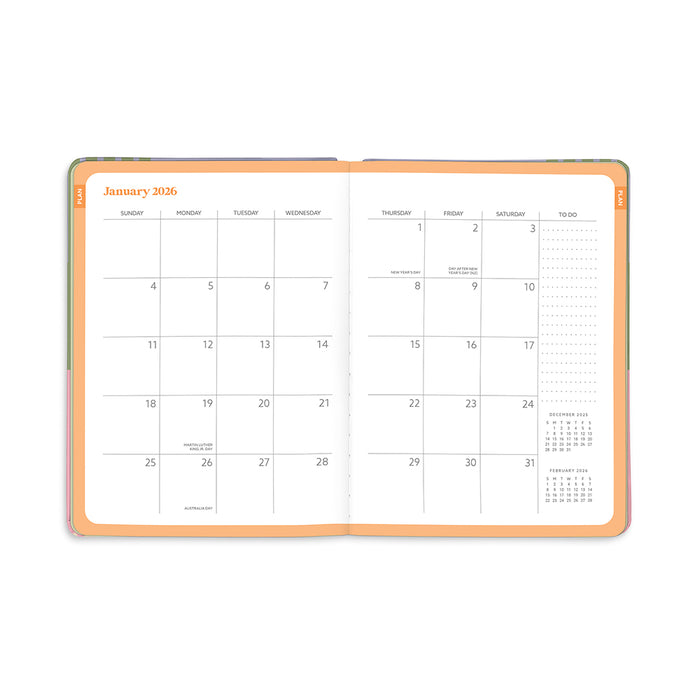 Color Block Good Day 2026 Monthly Diary