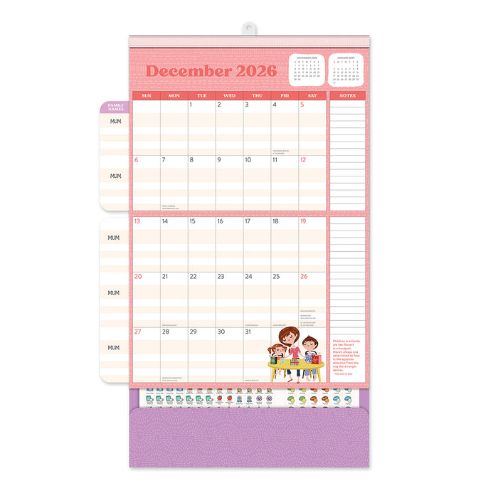 MUM Do It All 2026 Large Wall Calendar with Pocket
