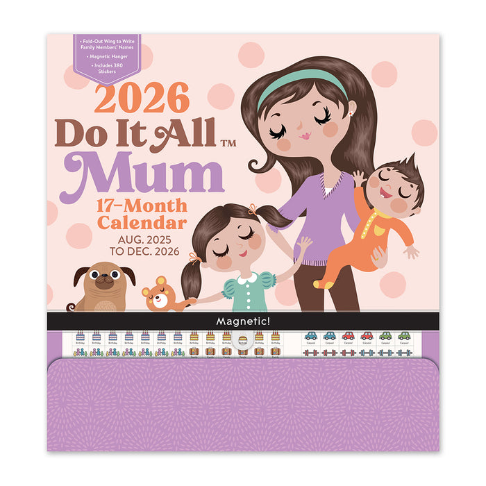 MUM Do It All 2026 Large Wall Calendar with Pocket