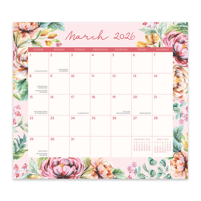 Bella Flora Pad Special Edition 2026 Magnetic Calendar