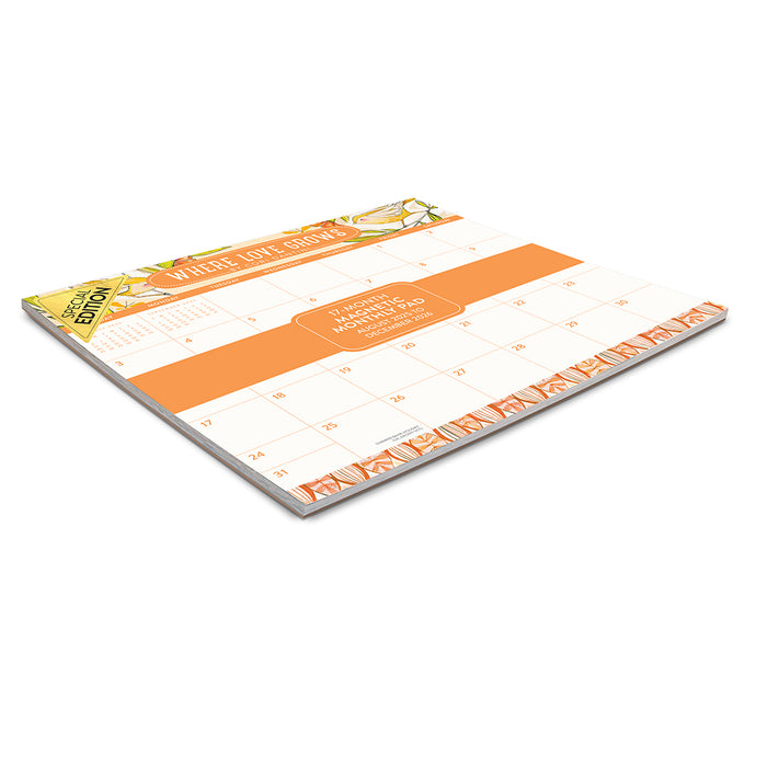 Where Love Grows Pad Special Edition 2026 Magnetic Calendar