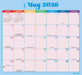 Rainbow Jumbo Magic Grip 2026 Large Wall Calendar