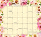Floral Jumbo Magic Grip 2026 Large Wall Calendar