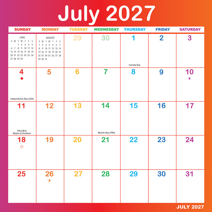 Rainbow Magic Grip 2027 Square Wall Calendar