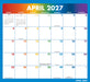 Rainbow Jumbo Magic Grip 2027 Large Wall Calendar