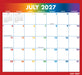 Rainbow Jumbo Magic Grip 2027 Large Wall Calendar