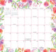 Floral Jumbo Magic Grip 2027 Large Wall Calendar