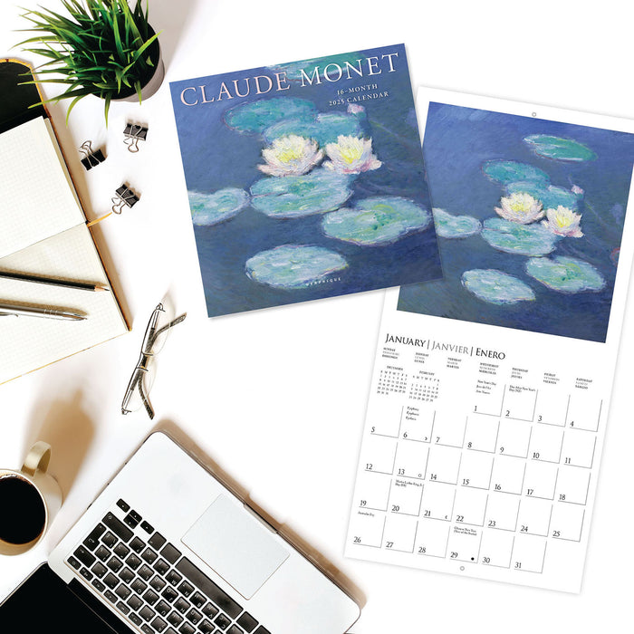 2025 Monet Mini Wall Calendar