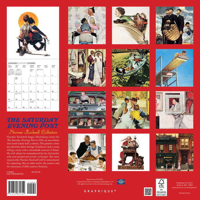 2025 Saturday Evening Post Wall Calendar (Online Exclusive)