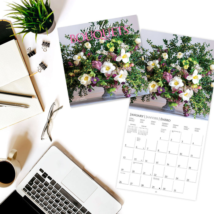 2025 Garden Bouquets Wall Calendar