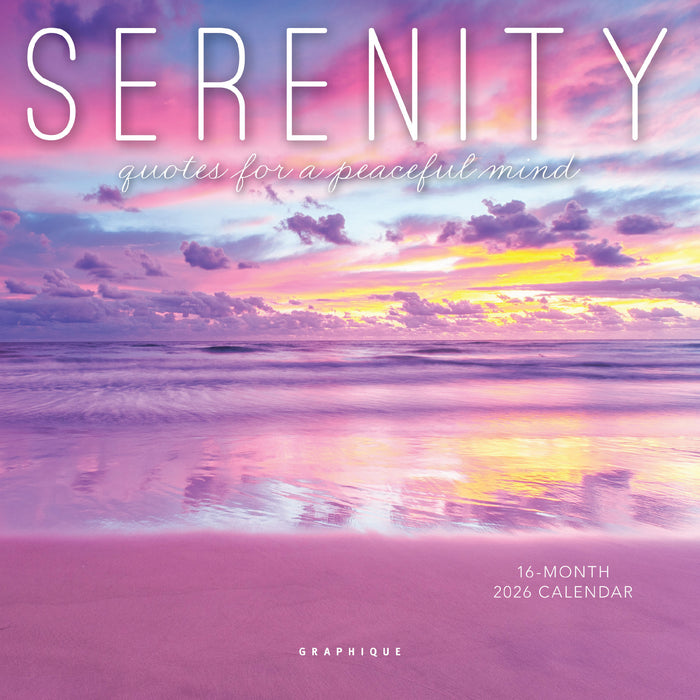 Serenity 2026 Mini Wall Calendar