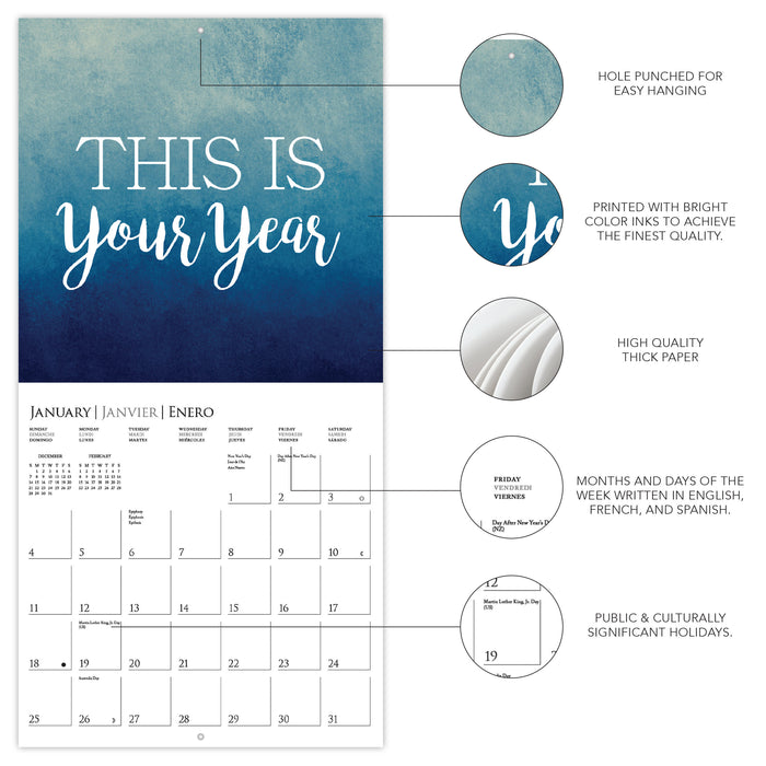 Best Day Ever 2026 Mini Wall Calendar