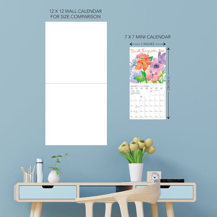 Live Love Laugh 2026 Mini Wall Calendar