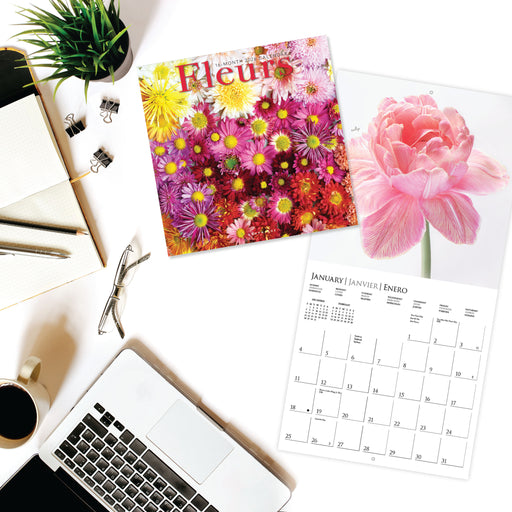 Fleurs 2026 Square Wall Calendar