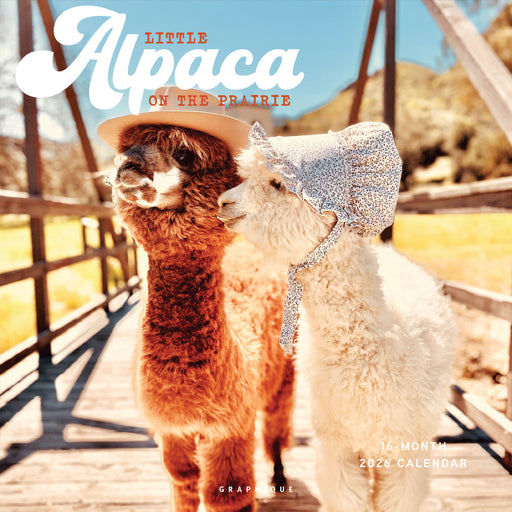 Litte Alpaca on the Prairie 2026 Square Wall Calendar