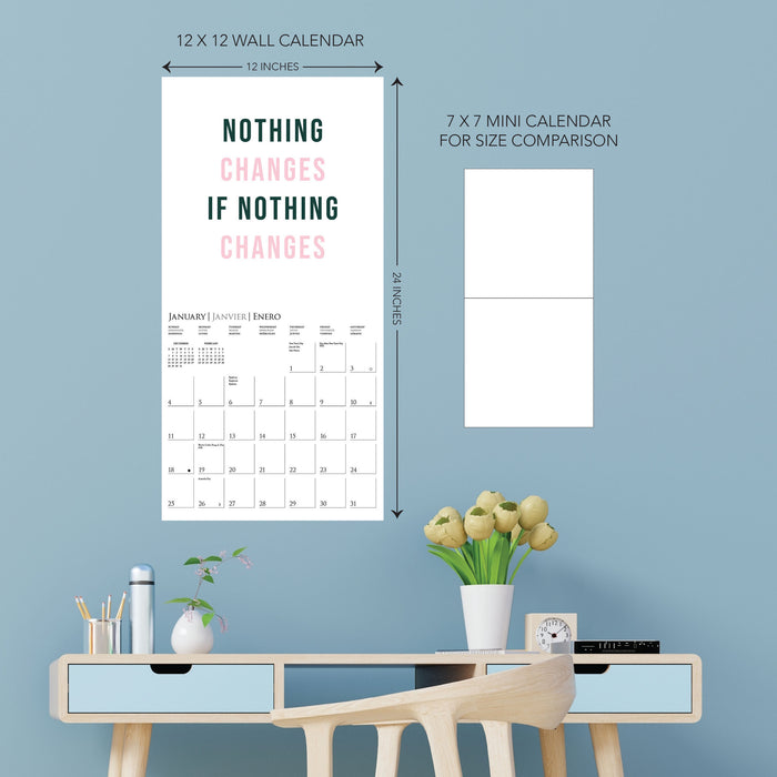 Girl Boss 2026 Square Wall Calendar