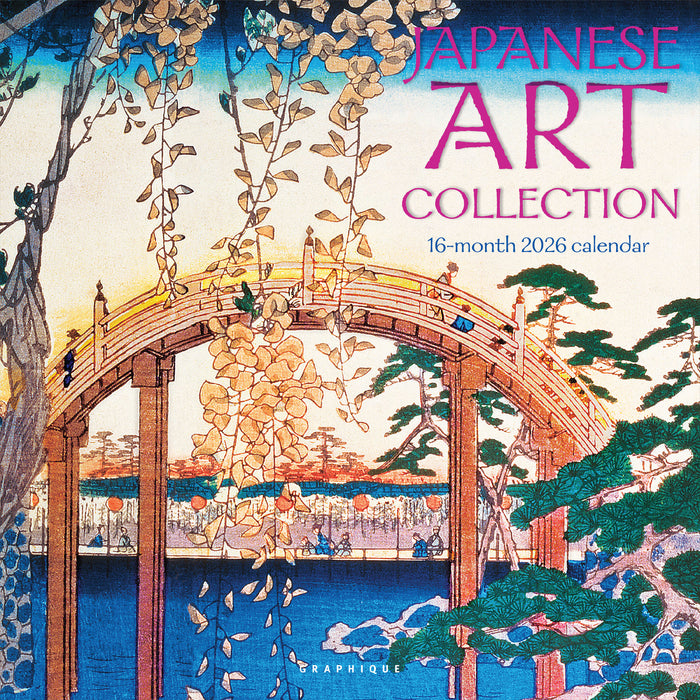 Japanese Art Collection 2026 Square Wall Calendar