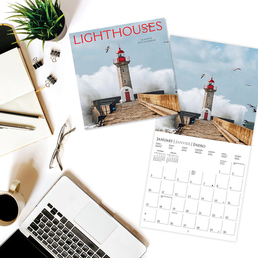 Lighthouses 2027 Square Wall Calendar