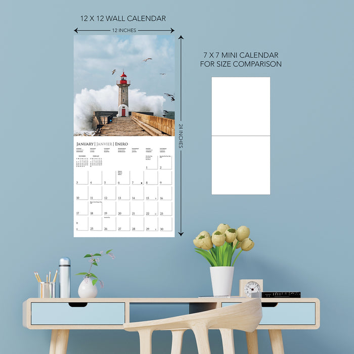 Lighthouses 2027 Square Wall Calendar
