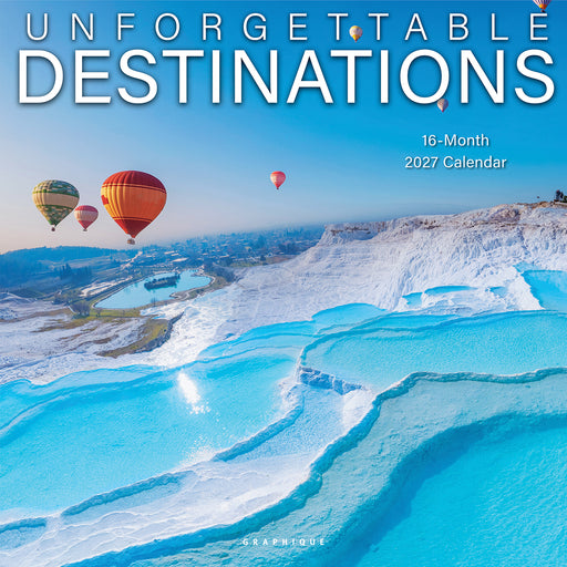 Unforgettable Destinations 2027 Square Wall Calendar