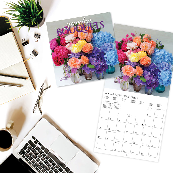 Garden Bouquets 2027 Square Wall Calendar