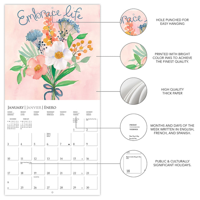 Live Love Laugh 2027 Mini Wall Calendar