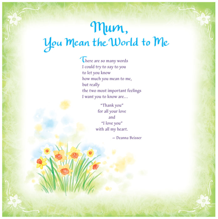 I Love You, Mum 2026 Square Wall Calendar