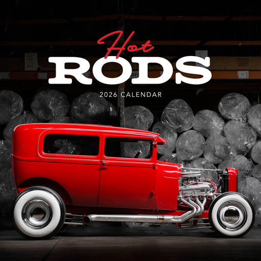 Hot Rods 2026 Square Wall Calendar