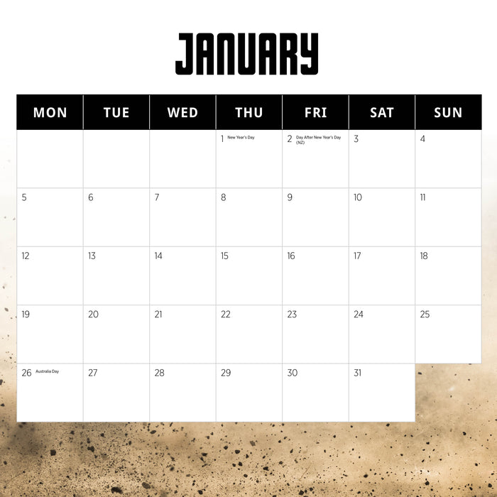 Motocross 2026 Square Wall Calendar