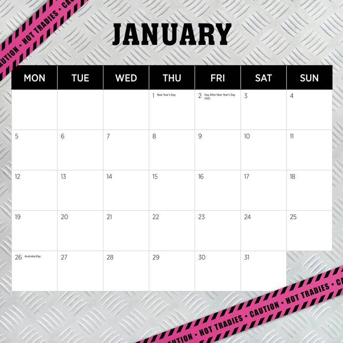Tradies for the Ladies 2026 Square Wall Calendar