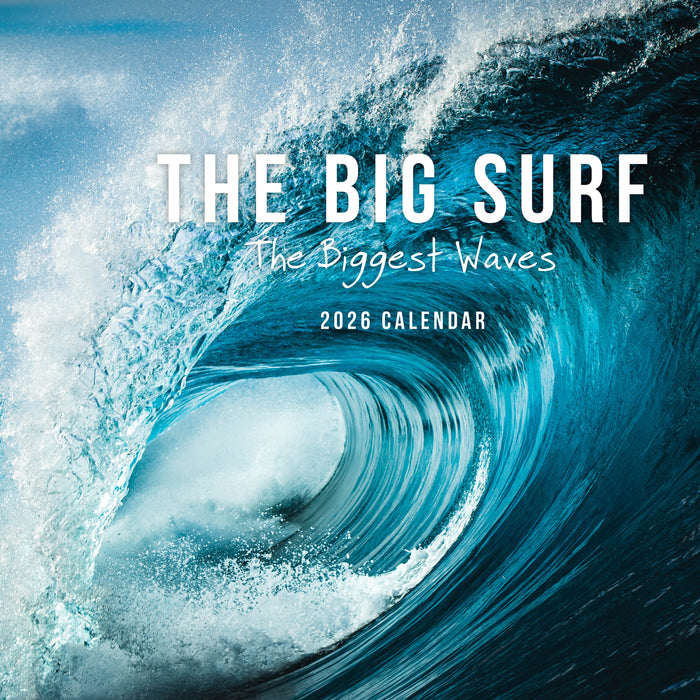 The Big Surf The Biggest Waves 2026 Square Wall Calendar