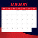 AFL Melbourne Demons 2026 Square Wall Calendar