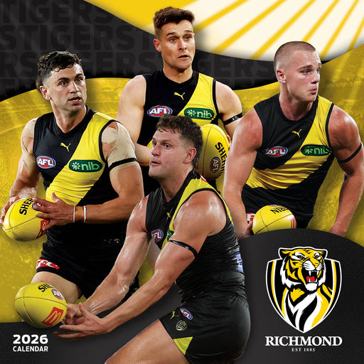 AFL Richmond Tigers 2026 Square Wall Calendar