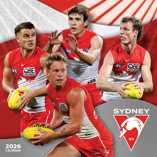 AFL Sydney Swans 2026 Square Wall Calendar