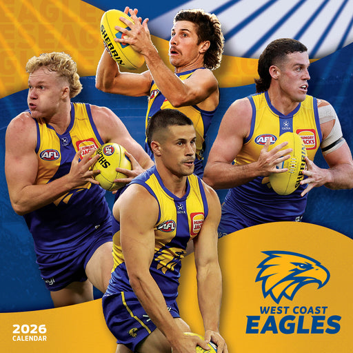 AFL West Coast Eagles 2026 Square Wall Calendar