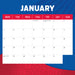 AFL Western Bulldogs 2026 Square Wall Calendar