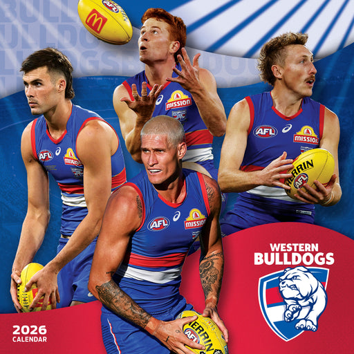 AFL Western Bulldogs 2026 Square Wall Calendar