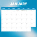 NRL Cronulla Sharks 2026 Square Wall Calendar