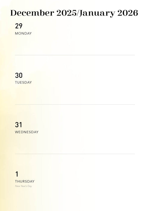 Being 2026 Weekly Diary