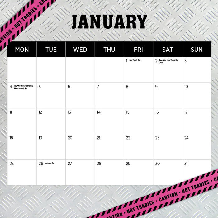 Tradies for the Ladies 2027 Square Wall Calendar