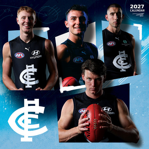 AFL Carlton Blues 2027 Square Wall Calendar