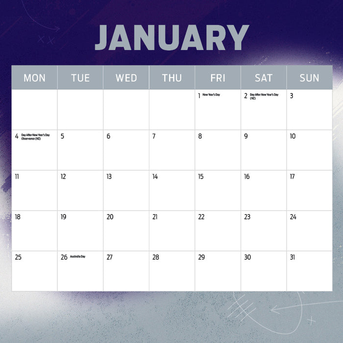 AFL Fremantle Dockers 2027 Square Wall Calendar