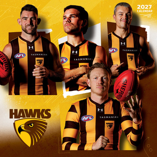 AFL Hawthorn Hawks 2027 Square Wall Calendar