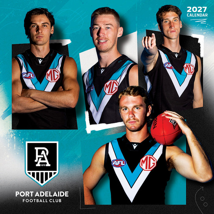 AFL Port Adelaide Power 2027 Square Wall Calendar