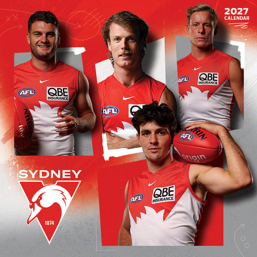 AFL Sydney Swans 2027 Square Wall Calendar