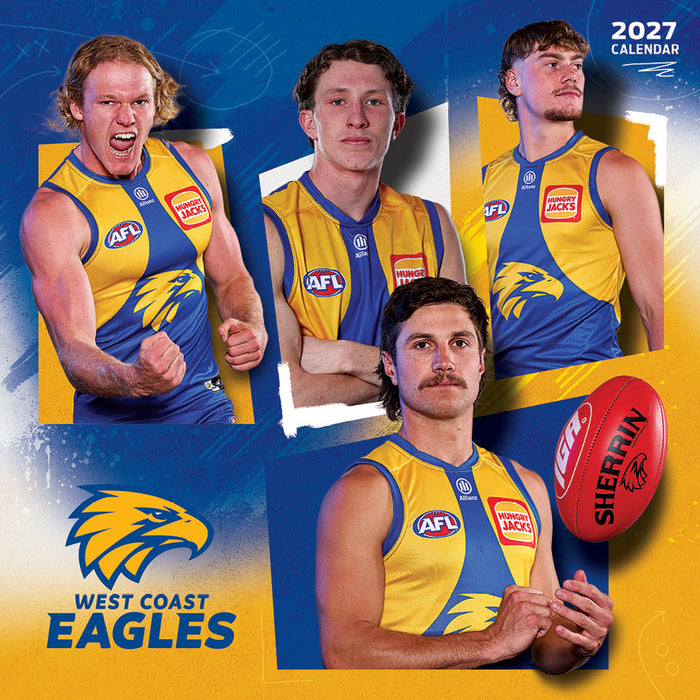 AFL West Coast Eagles 2027 Square Wall Calendar