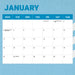 NRL Cronulla Sharks 2027 Square Wall Calendar