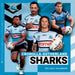 NRL Cronulla Sharks 2027 Square Wall Calendar