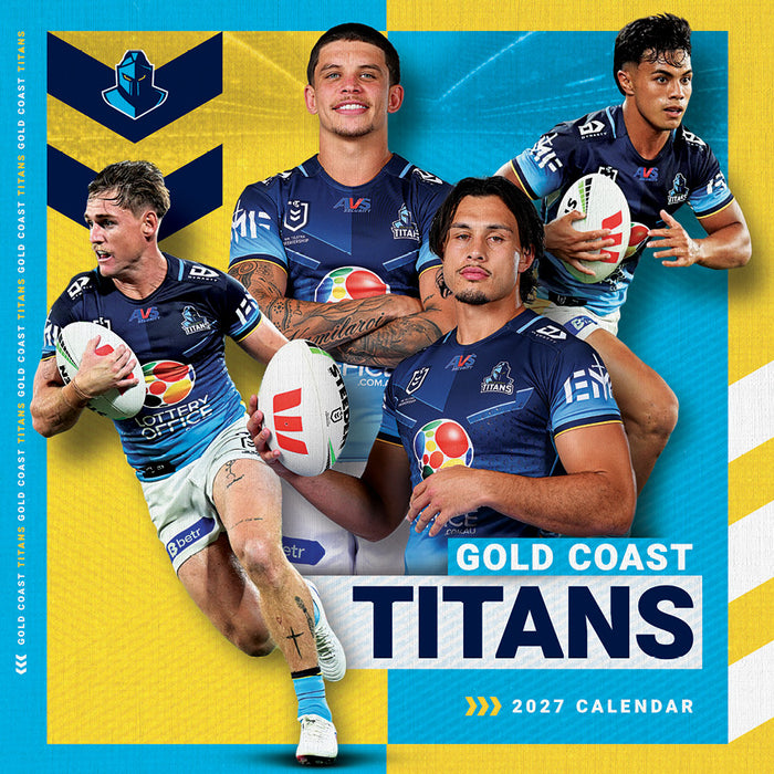 NRL Gold Coast Titans 2027 Square Wall Calendar